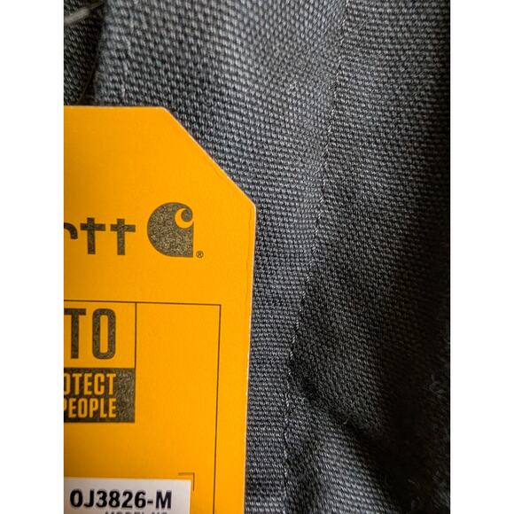 Carhartt Utility Jacket Mens XL Black Sherpa Lined Relaxed Fit Hooded OJ3826 NWT - Picture 3 of 5